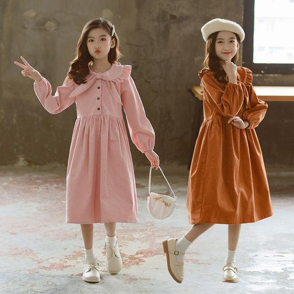 girl's dresses 2021 spring big girls elegant princess dress fashion children long-sleeved corduroy casual clothing sweet, #9408, Red;yellow
girl's dresses 2021 spring big girls elegant princess dress fashion children long-sleeved corduroy casual clothing sweet, #9408, Red;yellow