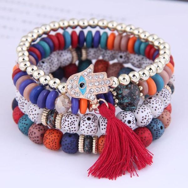 beaded, strands men bohemia bracelets vintage ribbon hand pendant charm multilayer boho bracelet handmade jewelry for women party gift, Black
beaded, strands men bohemia bracelets vintage ribbon hand pendant charm multilayer boho bracelet handmade jewelry for women party gift, Black