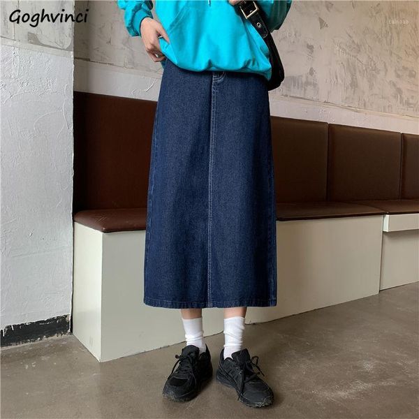 skirts women all-match high waist student simple chic medium-long casual korean fashion vintage loose denim elegant harajuku ins, Black
skirts women all-match high waist student simple chic medium-long casual korean fashion vintage loose denim elegant harajuku ins, Black