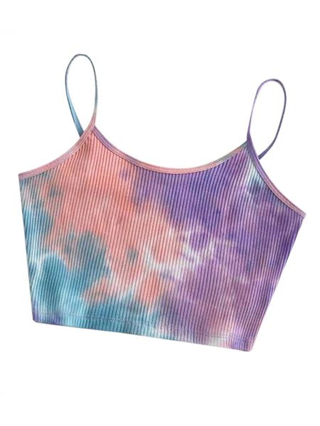 women's tanks & camis women tie-dye print tank vest ladies summer fashion sleeveless crop knitting camisole short, White
women's tanks & camis women tie-dye print tank vest ladies summer fashion sleeveless crop knitting camisole short, White