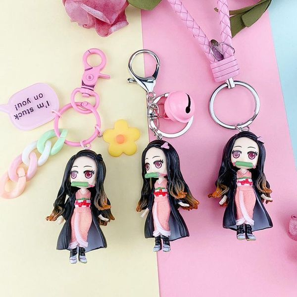 keychains anime demon slayer keychain cute brinco blade of ghost pvc key chain kamado tanjirou cosplay pompom yaiba keyring pendant, Silver
keychains anime demon slayer keychain cute brinco blade of ghost pvc key chain kamado tanjirou cosplay pompom yaiba keyring pendant, Silver