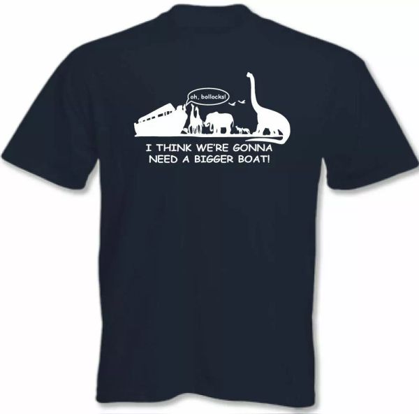 atheist t-shirt atheism i think we're gonna need a bigger boat mens funny, White;black
atheist t-shirt atheism i think we're gonna need a bigger boat mens funny, White;black