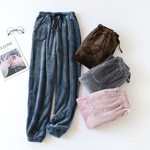 women's sleepwear 2021 winter women warm light fleece sleep bottoms female casual plus size nighty trousers ladies thick pajama pants w, Black;red
women's sleepwear 2021 winter women warm light fleece sleep bottoms female casual plus size nighty trousers ladies thick pajama pants w, Black;red