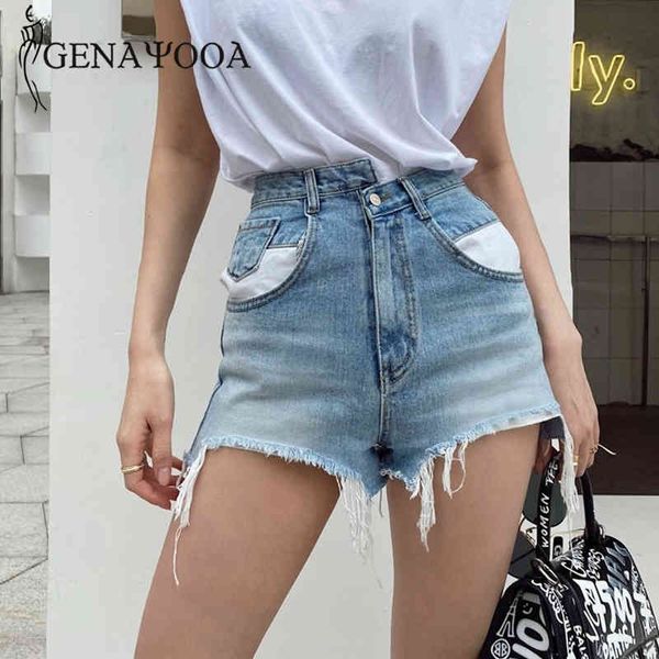 genayooa summer for high waist blue women streetwear irregular shorts feminino jeans korean style 210417, White;black
genayooa summer for high waist blue women streetwear irregular shorts feminino jeans korean style 210417, White;black