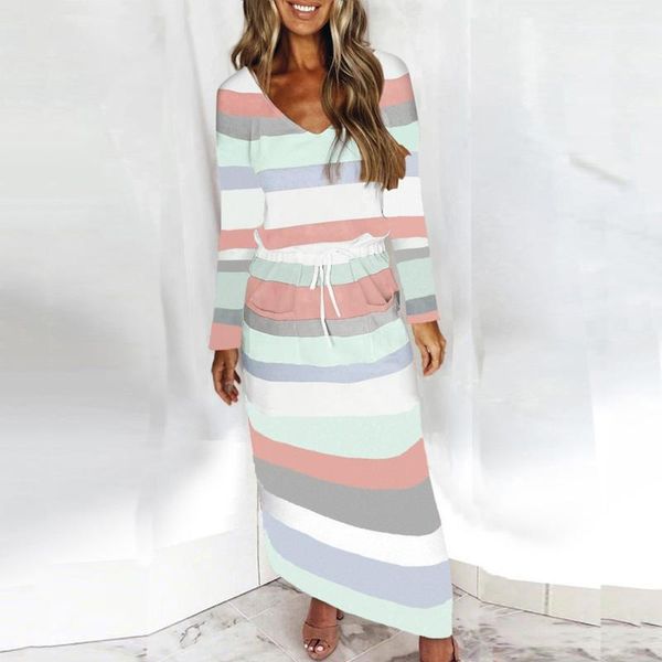 casual dresses autumn winter long maxi dress women stripe print pocket for v-neck sleeve robe demme, Black;gray
casual dresses autumn winter long maxi dress women stripe print pocket for v-neck sleeve robe demme, Black;gray