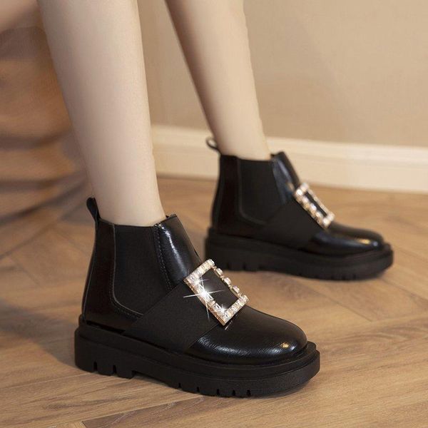 boots women buckle punk platform ankle winter female fashion shoes slip on motorcycle boot leather, Black
boots women buckle punk platform ankle winter female fashion shoes slip on motorcycle boot leather, Black
