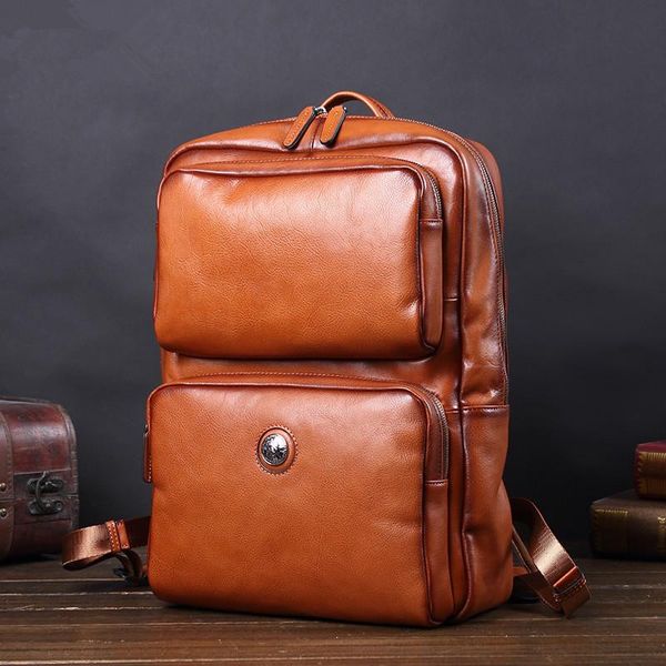 backpack leather men's bag travel trend cowhide school computer ins fashion brand large capacity
backpack leather men's bag travel trend cowhide school computer ins fashion brand large capacity