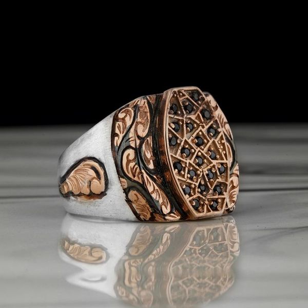 cluster rings original 925 sterling silver gold plated black zircon stone men's ring castle turkish vintage all size gift onyx agate, Golden;silver
cluster rings original 925 sterling silver gold plated black zircon stone men's ring castle turkish vintage all size gift onyx agate, Golden;silver