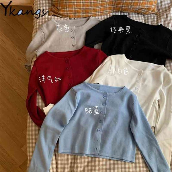 women button front crop knitted jacket o-neck ribbed knit coat purple cardigans soft sweater for 210421, White
women button front crop knitted jacket o-neck ribbed knit coat purple cardigans soft sweater for 210421, White