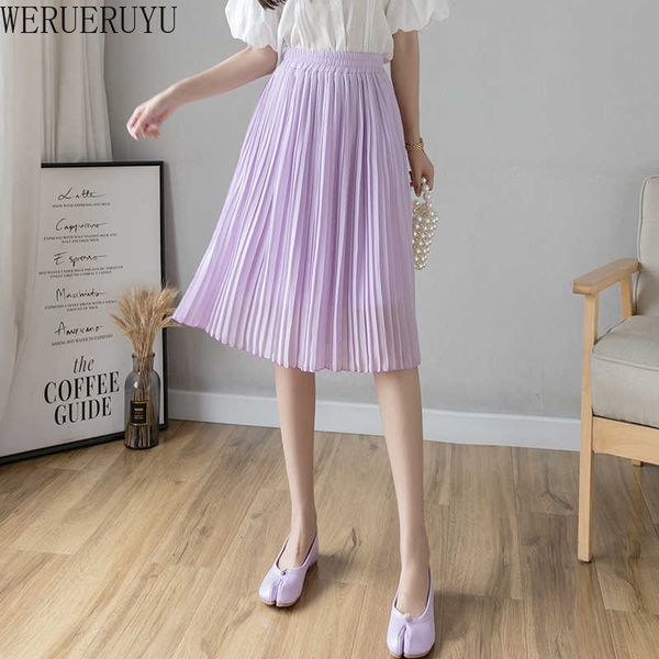 werueruyu pleated skirt female autumn winter fashion mid-length high waist retro a-line umbrella women's skirts 210608, Black
werueruyu pleated skirt female autumn winter fashion mid-length high waist retro a-line umbrella women's skirts 210608, Black
