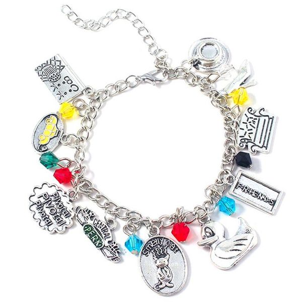 women charm bracelet bangle vintage friends wristband jewelry bracelets, Golden;silver
women charm bracelet bangle vintage friends wristband jewelry bracelets, Golden;silver