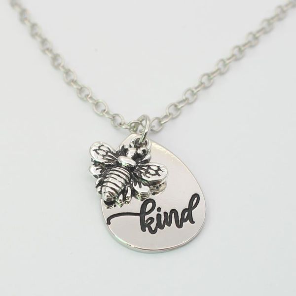pendant necklaces inspirational necklace bee kind. brave necklace, tiny charm jewelry, lover gift, Silver
pendant necklaces inspirational necklace bee kind. brave necklace, tiny charm jewelry, lover gift, Silver