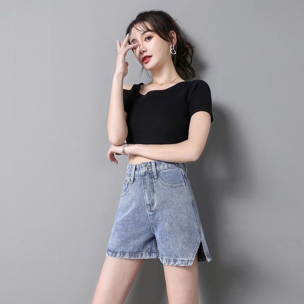 women's shorts split high waist denim treetwear womens harajuku fork wide legs blue plus size, White;black
women's shorts split high waist denim treetwear womens harajuku fork wide legs blue plus size, White;black
