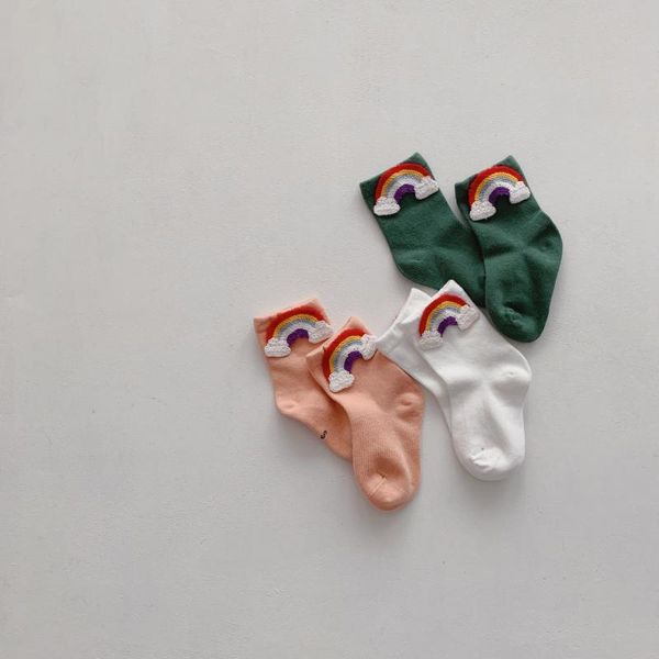 spring 3 pairs/lot baby girls socks cartoon rainbow kids soft cotton boys 1-6 years cute, Pink;yellow
spring 3 pairs/lot baby girls socks cartoon rainbow kids soft cotton boys 1-6 years cute, Pink;yellow