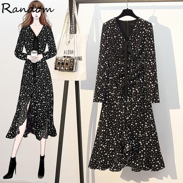 casual dresses 2021 plus size autumn fall star print bohemian dress women boho chiffon long sleeve a line v neck split party black dres, Black;gray
casual dresses 2021 plus size autumn fall star print bohemian dress women boho chiffon long sleeve a line v neck split party black dres, Black;gray