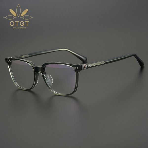 design glasses light green versatile sheet myopia spectacle japanese handmade frame, White;black
design glasses light green versatile sheet myopia spectacle japanese handmade frame, White;black