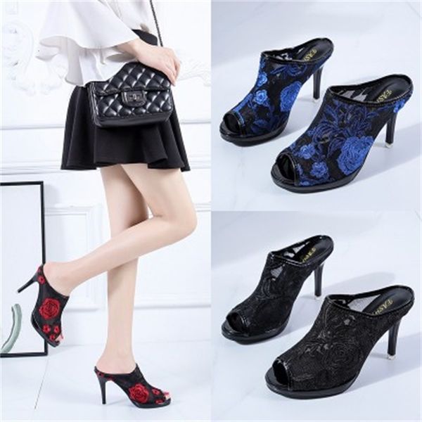 slippers fish mouth slippers female korean version of breathable fine heel women's shoes summer waterproof platform high j1xu, Black
slippers fish mouth slippers female korean version of breathable fine heel women's shoes summer waterproof platform high j1xu, Black