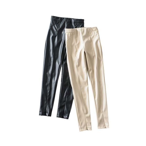 women's pants & capris women skinny pu zipper decorate elastic waist stretchy slim fit elegant famale casual trousers pantalones ha646, Black;white
women's pants & capris women skinny pu zipper decorate elastic waist stretchy slim fit elegant famale casual trousers pantalones ha646, Black;white