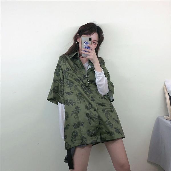 women's blouses & shirts harajuku oversize women blouse dragon printing shirt 2021 summer ladies loose blusa streetwear camisas mujer, White
women's blouses & shirts harajuku oversize women blouse dragon printing shirt 2021 summer ladies loose blusa streetwear camisas mujer, White
