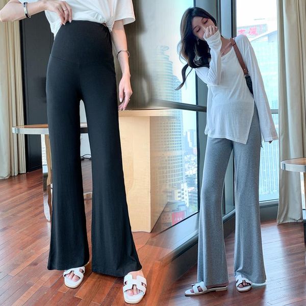 maternity bottoms 866# summer thin modal pants wide leg loose slim elastic waist belly clothes for pregnant women casual pregnancy, White
maternity bottoms 866# summer thin modal pants wide leg loose slim elastic waist belly clothes for pregnant women casual pregnancy, White