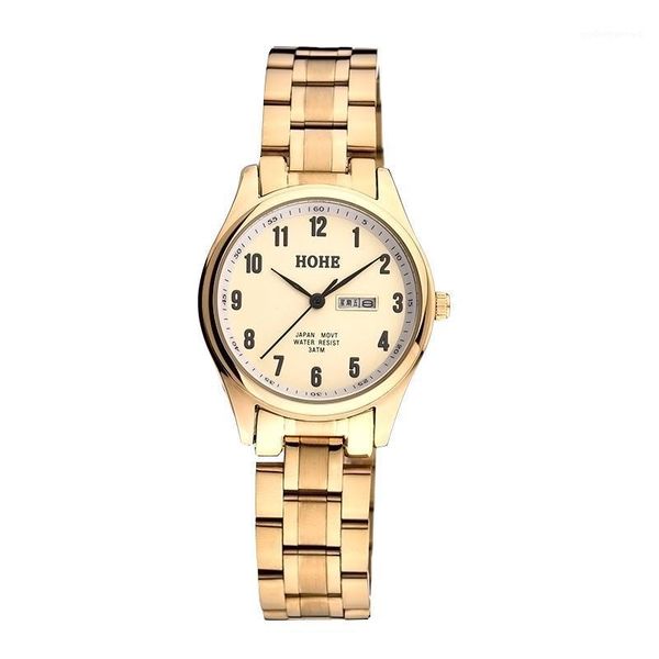 wristwatches women's double calendar waterproof digital quartz watch non mechanical simple retro gold men couple, Slivery;brown
wristwatches women's double calendar waterproof digital quartz watch non mechanical simple retro gold men couple, Slivery;brown