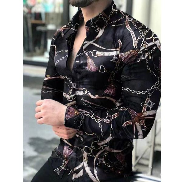 men's casual shirts men fashion turn-down collarcasual digital printing long sleeve buttoned shirt streetwear spring autumn, White;black
men's casual shirts men fashion turn-down collarcasual digital printing long sleeve buttoned shirt streetwear spring autumn, White;black