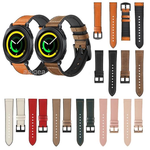 watch bands 20mm leather silicone band strap for samsung gear sport s4 active 2 replacement correa wrist bracelet straps 22mm, Black;brown
watch bands 20mm leather silicone band strap for samsung gear sport s4 active 2 replacement correa wrist bracelet straps 22mm, Black;brown
