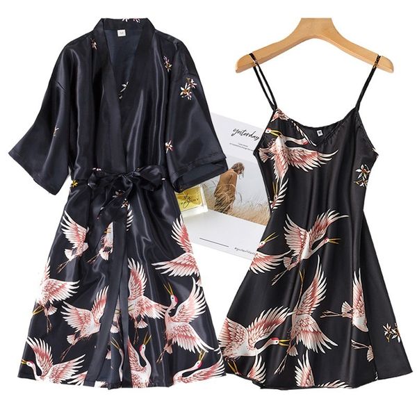casual dresses women rayon 2-bun bathrobe ensemble bridesmaid ed in wedding robe s lace kimono nightgown casual sleepwear, Black;gray
casual dresses women rayon 2-bun bathrobe ensemble bridesmaid ed in wedding robe s lace kimono nightgown casual sleepwear, Black;gray
