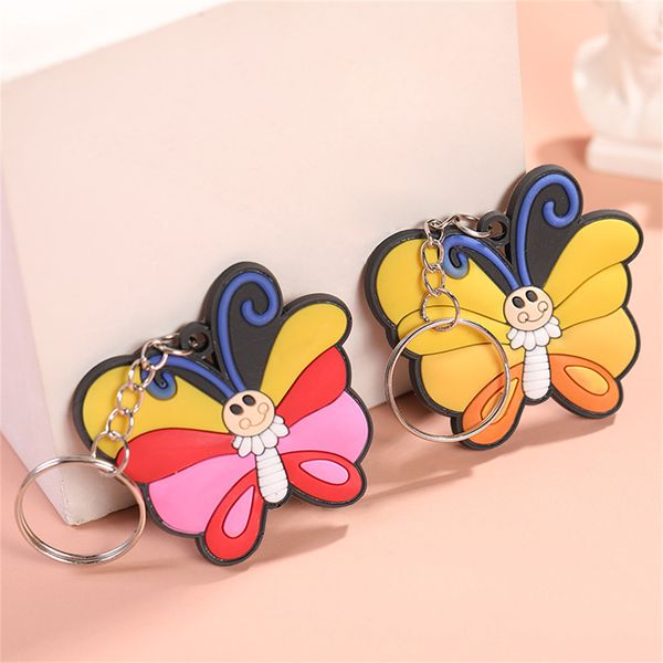 new multicolor soft pvc butterfly keychain cute bag ornaments keyring fashion accessories, Slivery;golden
new multicolor soft pvc butterfly keychain cute bag ornaments keyring fashion accessories, Slivery;golden