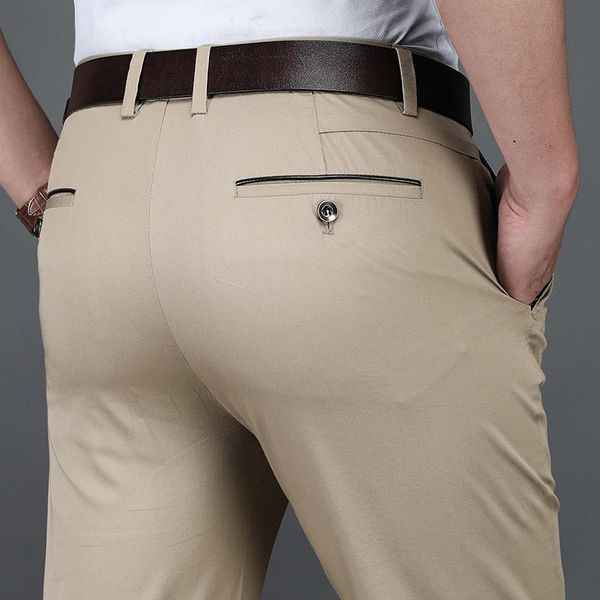 men's pants slim fit stretch trousers homme formal wear long fashion classic men's business casual style size28-42, Black
men's pants slim fit stretch trousers homme formal wear long fashion classic men's business casual style size28-42, Black