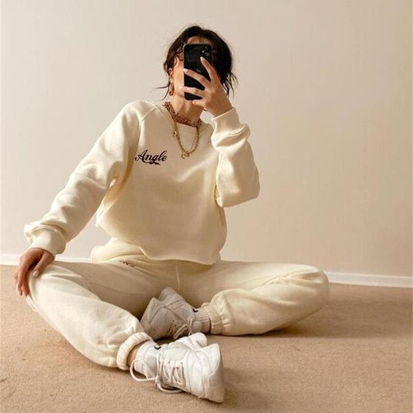 women's tracksuits high street 2021 women winter long sleeve khaki pink hoodies two piece set fashion designer, Gray
women's tracksuits high street 2021 women winter long sleeve khaki pink hoodies two piece set fashion designer, Gray