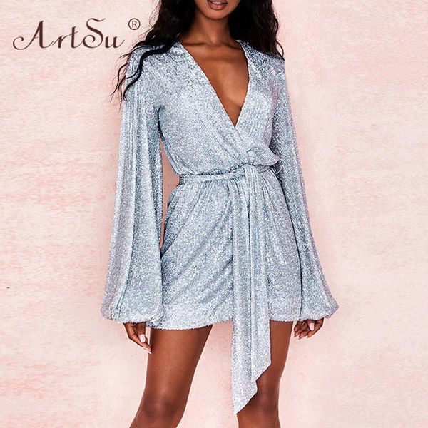 casual dresses luxury silver sequin dress deep v-neck women lantern sleeve sashes knot club party 2021 christmas winter, Black;gray
casual dresses luxury silver sequin dress deep v-neck women lantern sleeve sashes knot club party 2021 christmas winter, Black;gray