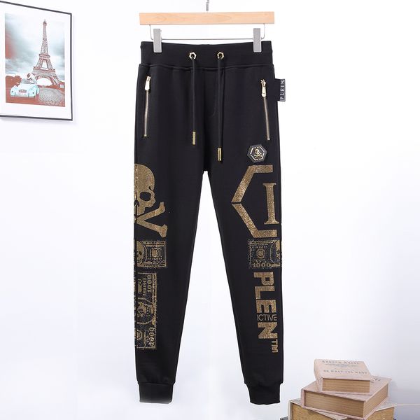 plein bear jogging trousers stones gothic mens womens pants sports luxury designers sweatpants drawstring joggers couple brand clothing 8419, Black
plein bear jogging trousers stones gothic mens womens pants sports luxury designers sweatpants drawstring joggers couple brand clothing 8419, Black