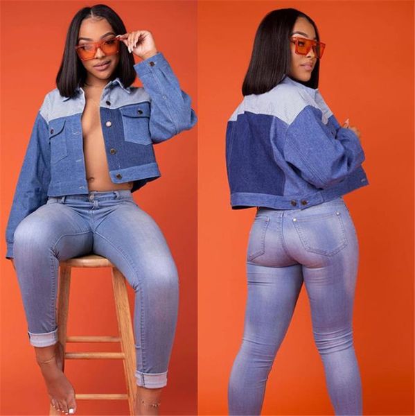 women's jackets denim women winter fashion patchwork long sleeve lapel neck short jean jacket womens designers clothes, Black;brown
women's jackets denim women winter fashion patchwork long sleeve lapel neck short jean jacket womens designers clothes, Black;brown