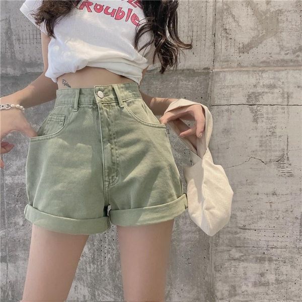 women's shorts casual high waist woman blue denim 2021 summer vintage wide leg short jeans women harajuk green loose, White;black
women's shorts casual high waist woman blue denim 2021 summer vintage wide leg short jeans women harajuk green loose, White;black