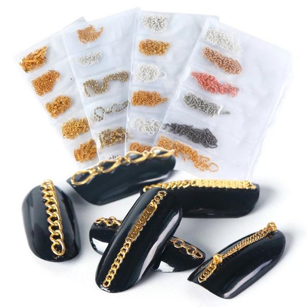 nail art decorations 6 types metal chain 3d alloy rhinestones link gold silver charm diamond jewelry nails accessories, Silver;gold
nail art decorations 6 types metal chain 3d alloy rhinestones link gold silver charm diamond jewelry nails accessories, Silver;gold
