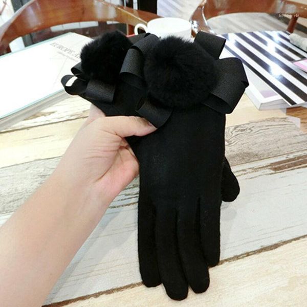 women winter bow pom pom gloves thermal touch screen thick warm comfy soft uk1, Blue;gray
women winter bow pom pom gloves thermal touch screen thick warm comfy soft uk1, Blue;gray