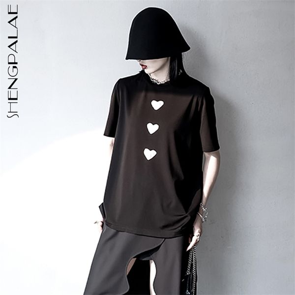 contrast color love womne's summer round neck loose short sleeve black t-shirt female fashion 5e359 210427, White
contrast color love womne's summer round neck loose short sleeve black t-shirt female fashion 5e359 210427, White
