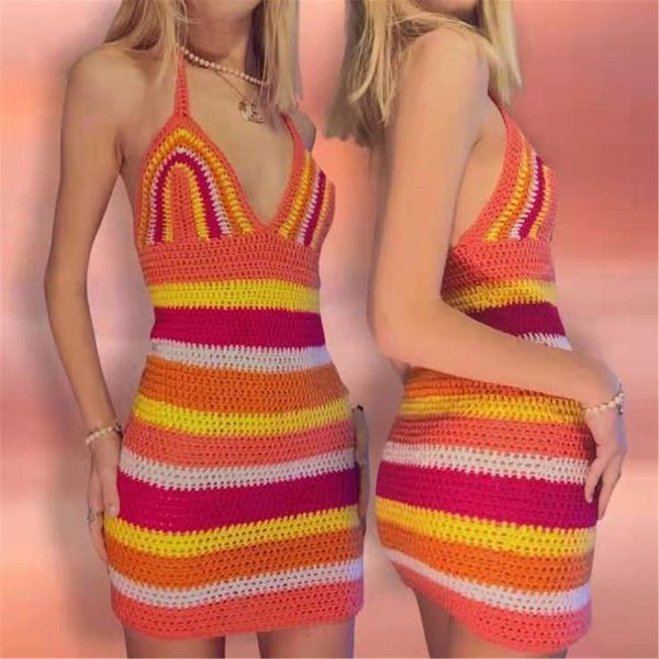 casual dresses ins striped print knitted y2k sling summer 2021 v-neck women mini dress wrap party fashion bodycon clothing, Black;gray
casual dresses ins striped print knitted y2k sling summer 2021 v-neck women mini dress wrap party fashion bodycon clothing, Black;gray