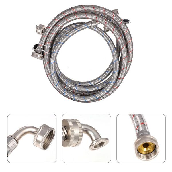 watering equipments 2 pcs durable water pipe stainless steel supply hoses for washing machine
watering equipments 2 pcs durable water pipe stainless steel supply hoses for washing machine