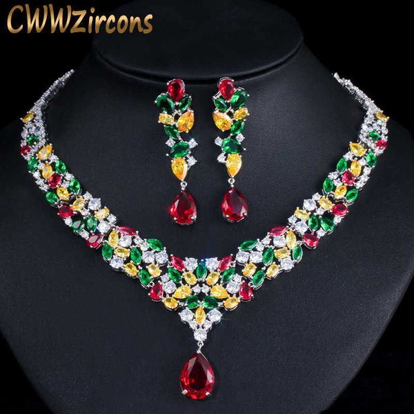 water drop cubic zirconia wedding bridal necklace jewelry sets luxury brides jewellery accessories t310 210714, Silver
water drop cubic zirconia wedding bridal necklace jewelry sets luxury brides jewellery accessories t310 210714, Silver