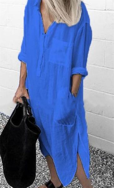 casual dresses women long sleeve shirt dress solid side split denim ladies turn-down collar loose pocket sundress party, Black;gray
casual dresses women long sleeve shirt dress solid side split denim ladies turn-down collar loose pocket sundress party, Black;gray