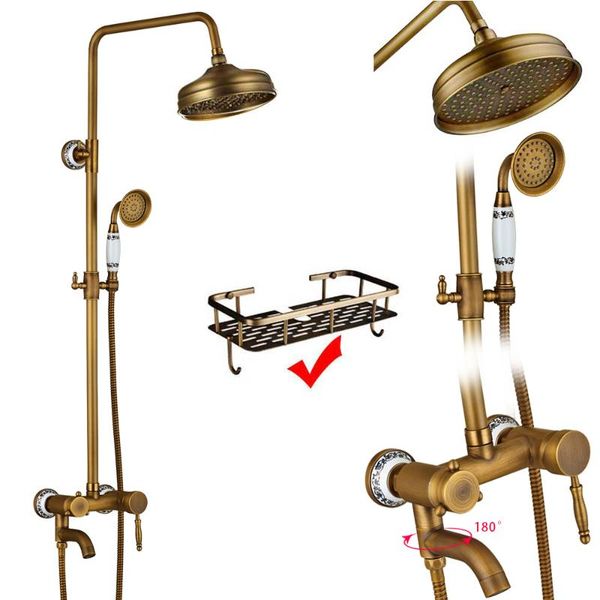 antique brass bathroom shower faucet complete set single handle ceramic handshower rotate tub filter bath mixer taps sets
antique brass bathroom shower faucet complete set single handle ceramic handshower rotate tub filter bath mixer taps sets