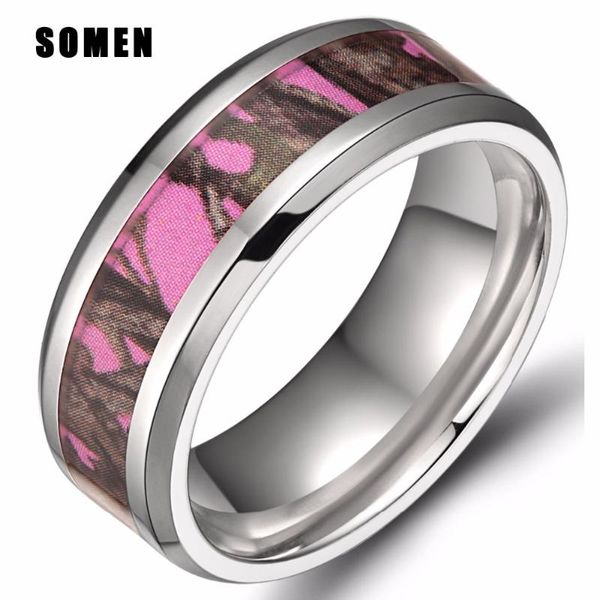 8mm women titanium ring pink real tree camo camouflage engagement rings beveled edges wedding band fashion jewelry bijoux, Slivery;golden
8mm women titanium ring pink real tree camo camouflage engagement rings beveled edges wedding band fashion jewelry bijoux, Slivery;golden