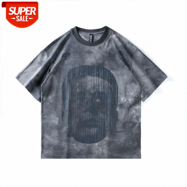 befearle tie-dye high street oversize hip-hop short-sleeved portrait printing men and women loose t-shirt tide country #sz3w, White;black
befearle tie-dye high street oversize hip-hop short-sleeved portrait printing men and women loose t-shirt tide country #sz3w, White;black