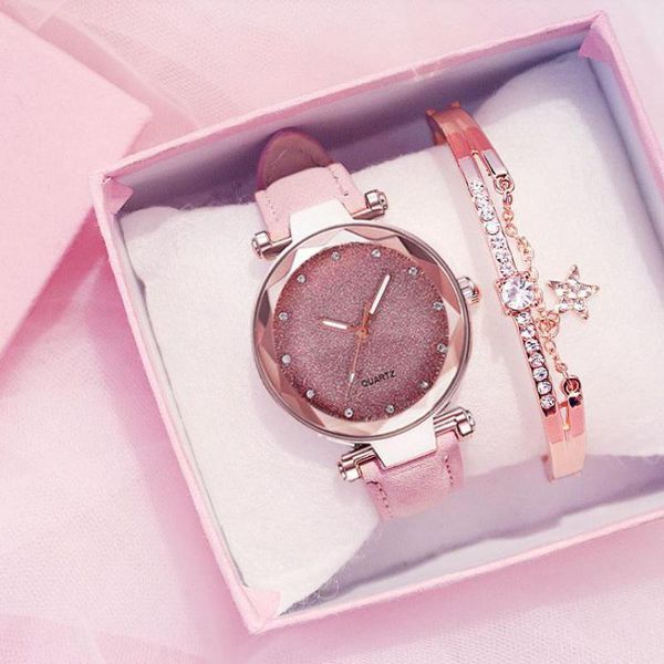 wristwatches ladies watch 2021 design rhinestone casual romantic starry sky leather 2-piece quartz gfit dress set, Slivery;brown
wristwatches ladies watch 2021 design rhinestone casual romantic starry sky leather 2-piece quartz gfit dress set, Slivery;brown