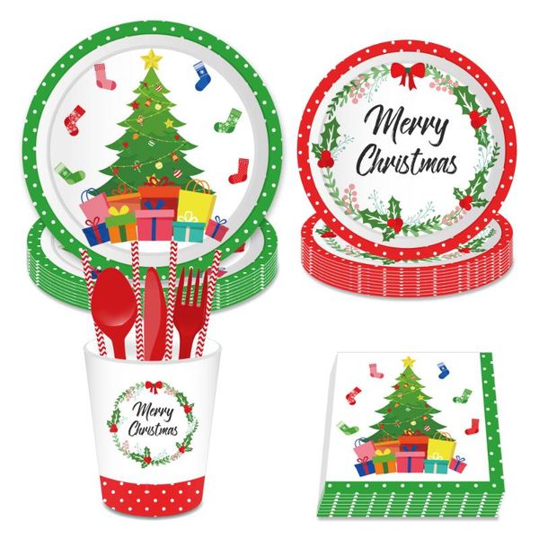 disposable dinnerware merry christmas celebration party decorations sets tableware favors for home
disposable dinnerware merry christmas celebration party decorations sets tableware favors for home