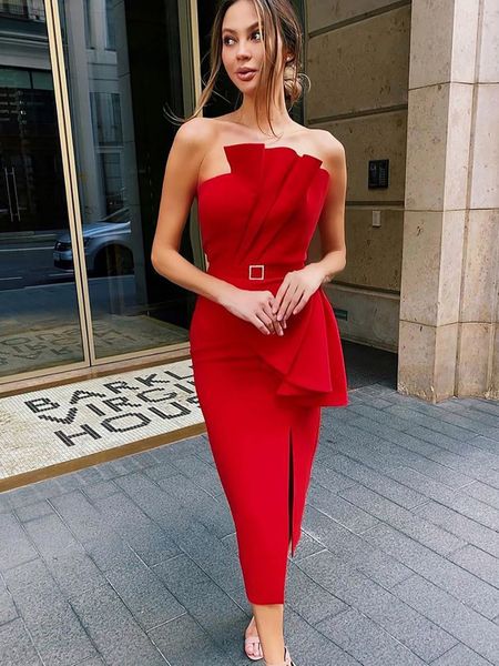 dresses 2021 women mid calf bandage summer tube sleeveless strapless irregular red bodycon club party vestidos, Black;gray
dresses 2021 women mid calf bandage summer tube sleeveless strapless irregular red bodycon club party vestidos, Black;gray