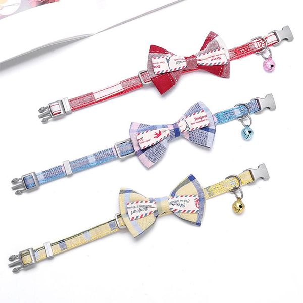 cat collars & leads 2021 pet collar with bell lovely bow dog neck strap adjustable buckle kitten puppy animal accessory
cat collars & leads 2021 pet collar with bell lovely bow dog neck strap adjustable buckle kitten puppy animal accessory