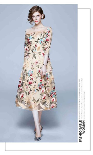 casual dresses women embroidery mesh dress flower hollow out half sleeve vestidos elegant work vintage party gl42, Black;gray
casual dresses women embroidery mesh dress flower hollow out half sleeve vestidos elegant work vintage party gl42, Black;gray